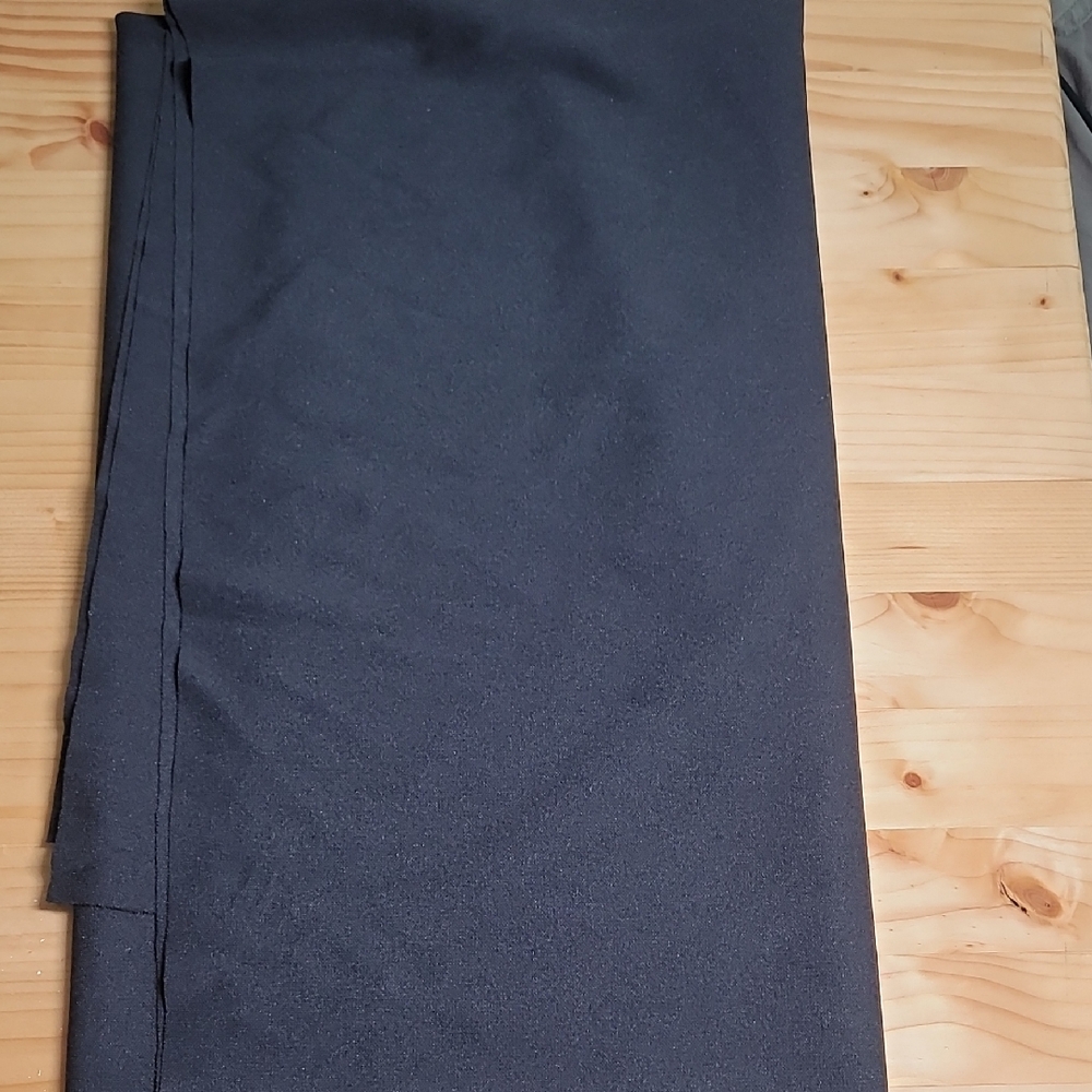 Black Poly-rayon Fabric Strechy 1 Yard